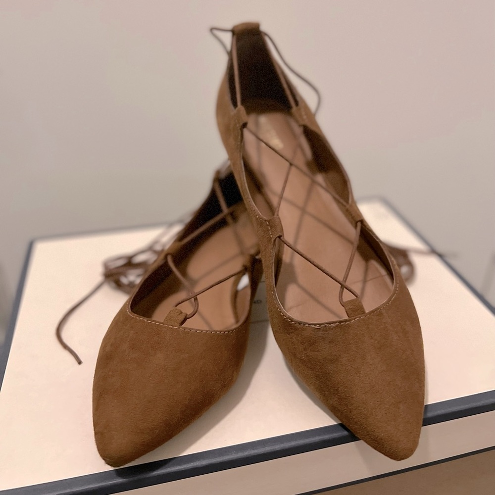 Lace up flats